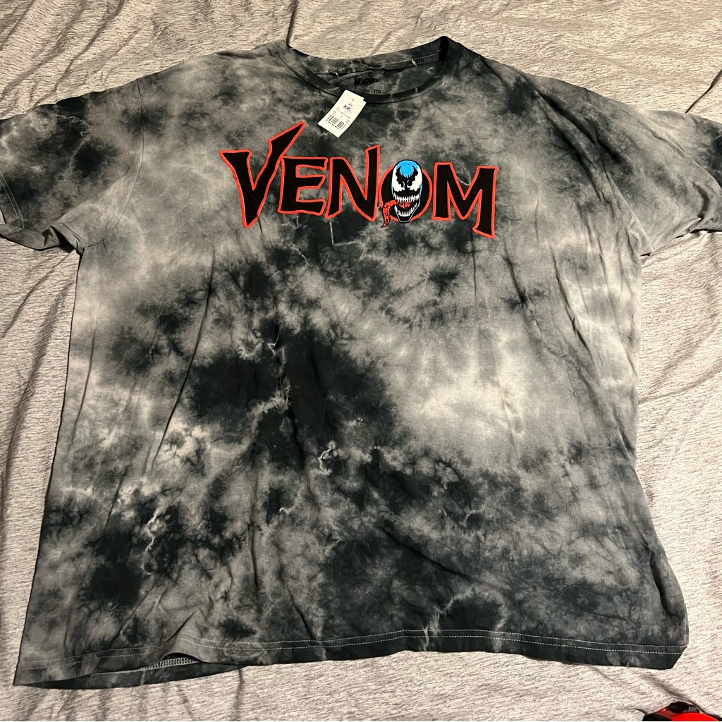 Marvel Venom Tie-Dye Graphic T-Shirt Size Xxl Nwt